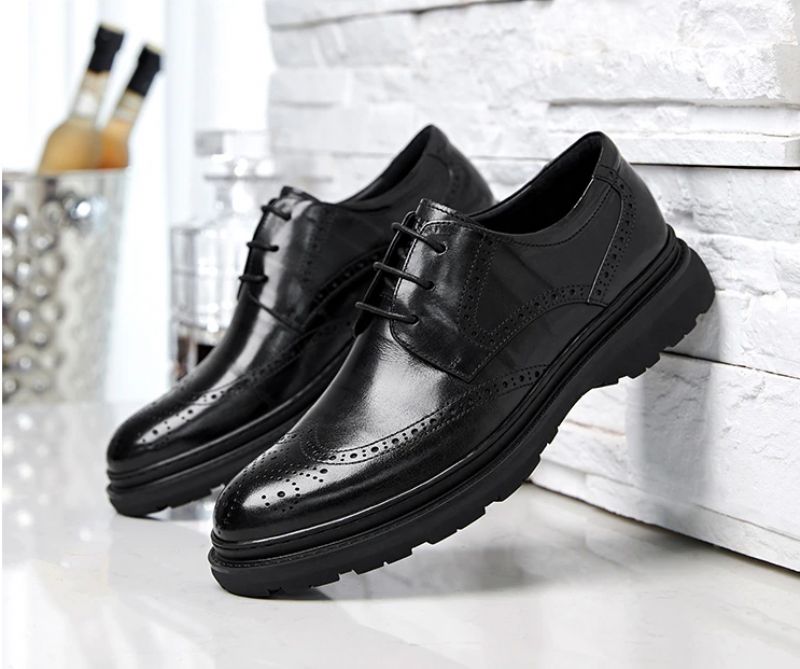 Męskie Buty Wizytowe Agustin - Czarny