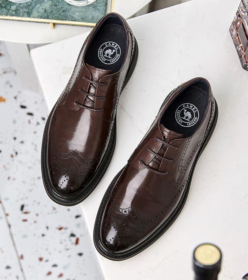 Męskie Buty Wizytowe Agustin - Czarny