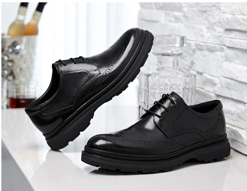 Męskie Buty Wizytowe Agustin - Czarny