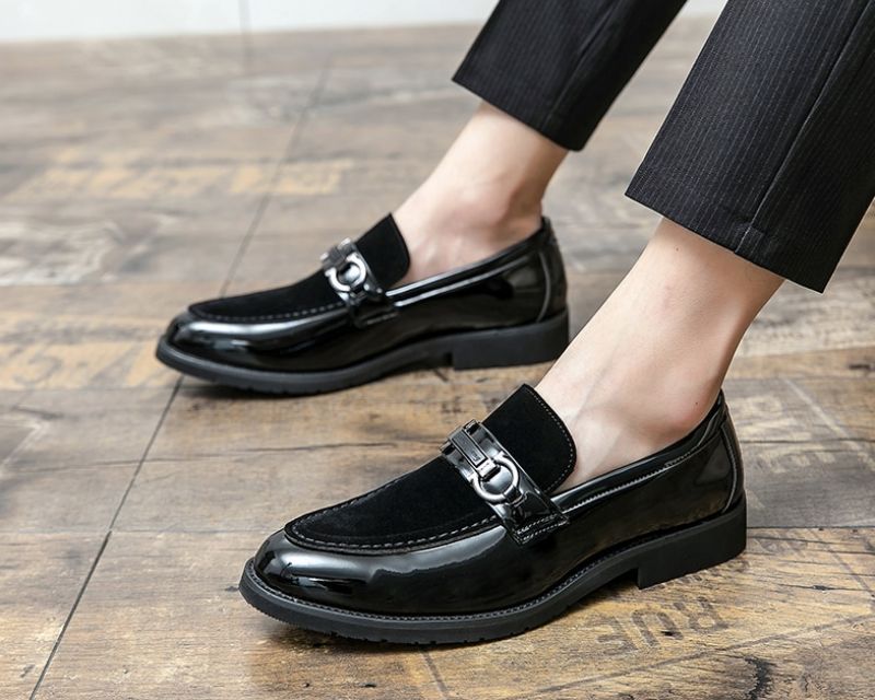 Męskie Buty Wizytowe Bruyne - Czarny