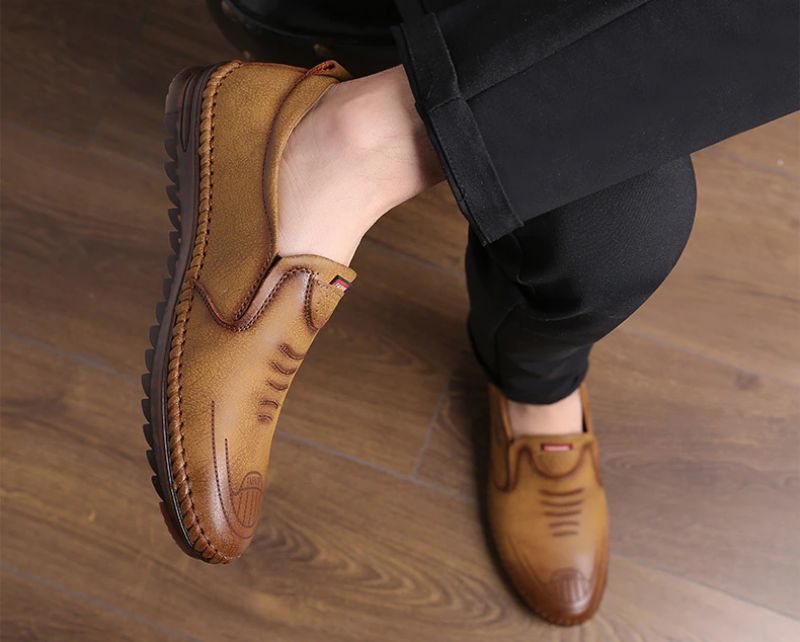 Męskie Mokasyny Buty Codzienne Betan - Czarny
