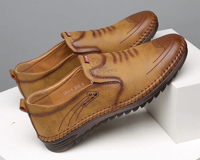 Męskie Mokasyny Buty Codzienne Betan - Czarny