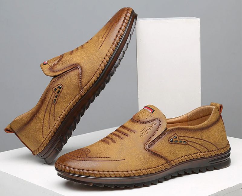 Męskie Mokasyny Buty Codzienne Betan - Czarny