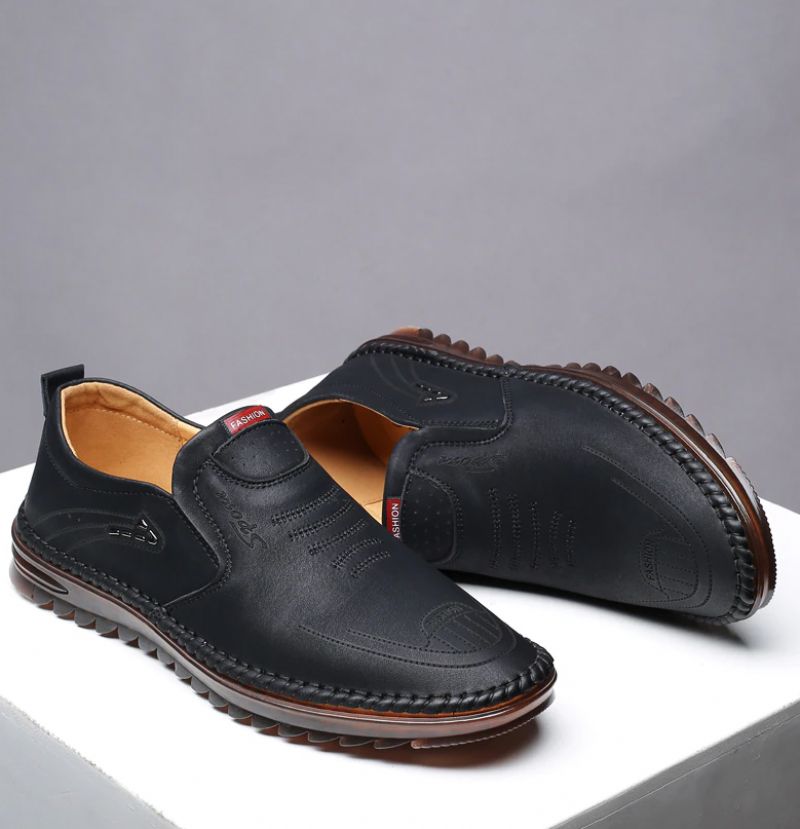 Męskie Mokasyny Buty Codzienne Fernando - Brązowy