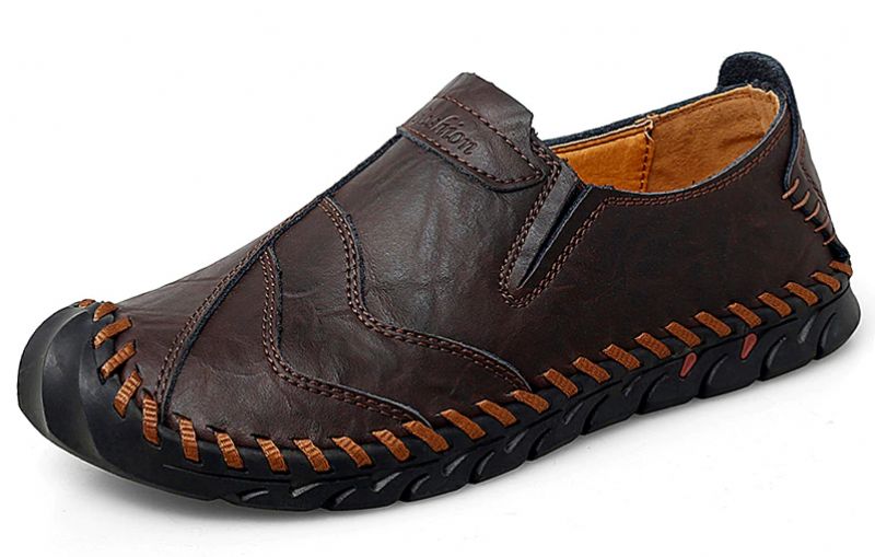 Męskie Mokasyny Buty Codzienne Florenzio - Kawa