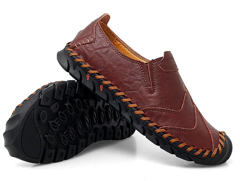 Męskie Mokasyny Buty Codzienne Florenzio - Kawa