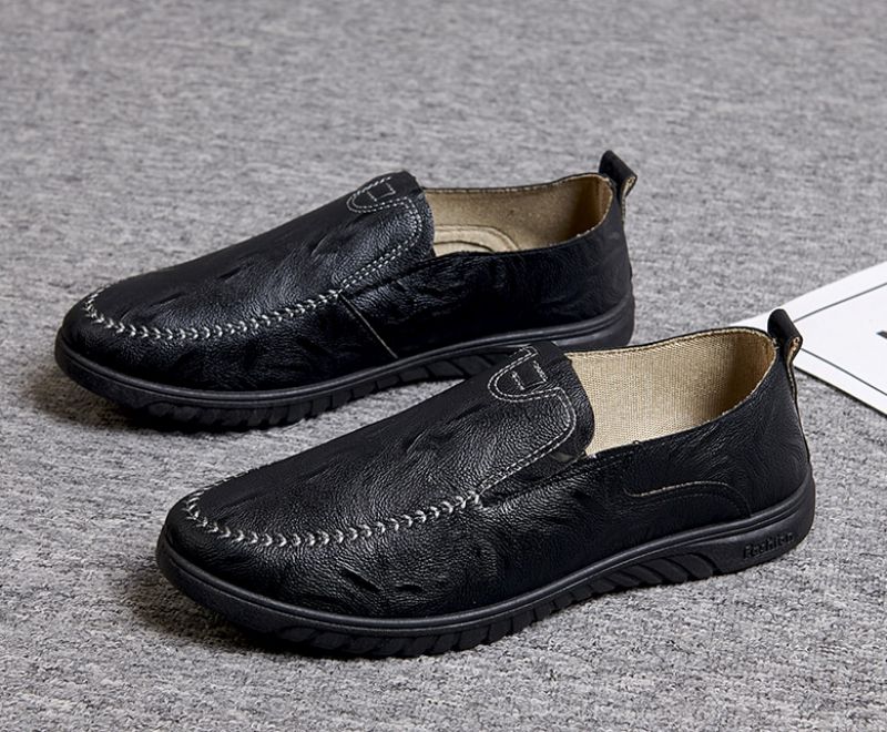 Męskie Mokasyny Buty Codzienne Ryan - Czarny