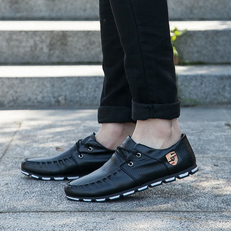 Męskie Mokasyny Buty Codzienne Teodoro - Czarny