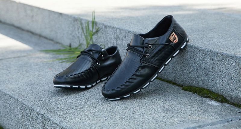 Męskie Mokasyny Buty Codzienne Teodoro - Czarny