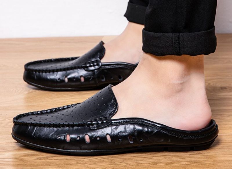 Męskie Mokasyny Buty Codzienne Victor - Granatowy