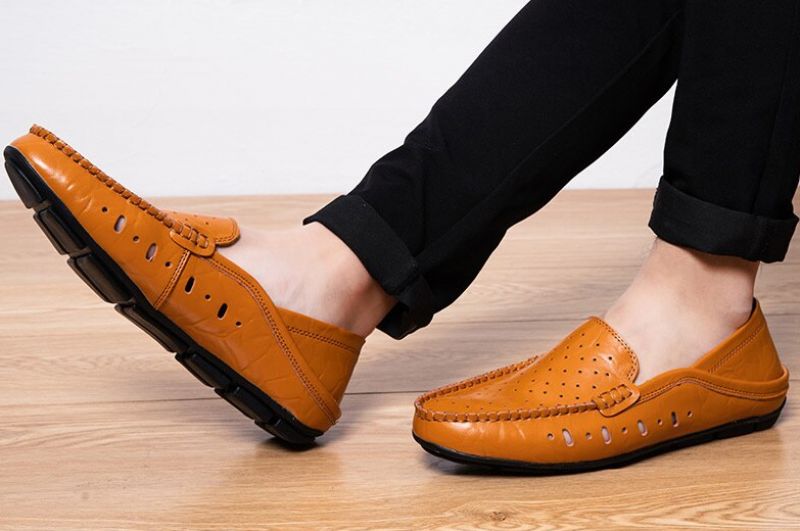 Męskie Mokasyny Buty Codzienne Victor - Granatowy