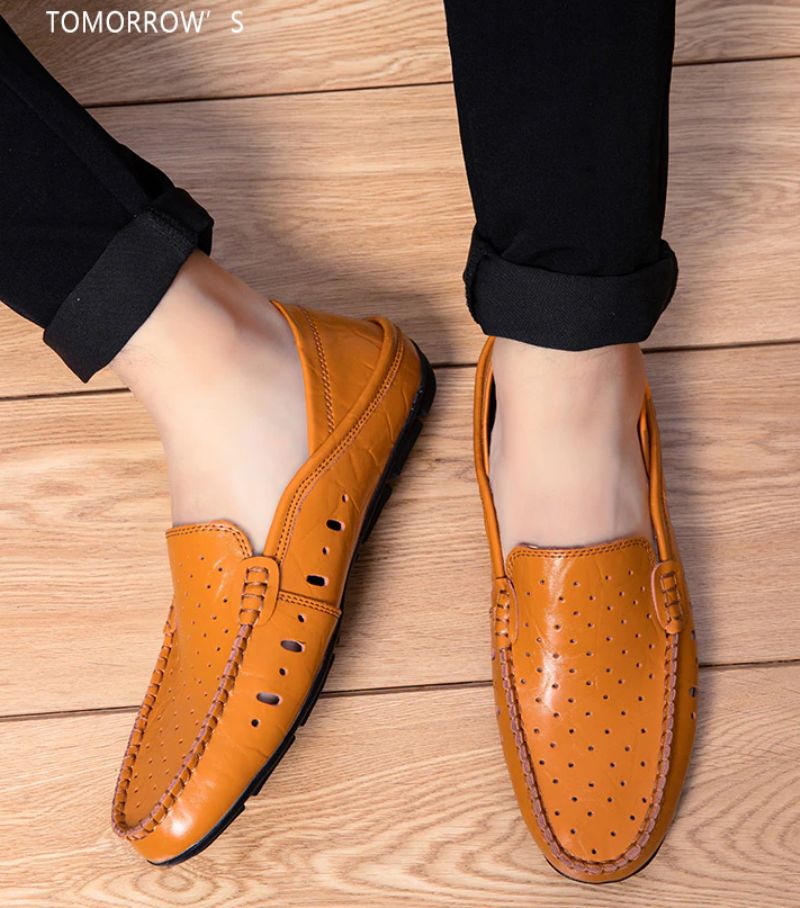 Męskie Mokasyny Buty Codzienne Victor - Granatowy