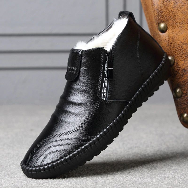 Męskie Mokasyny Buty Śnieżne Olimar - Brązowy