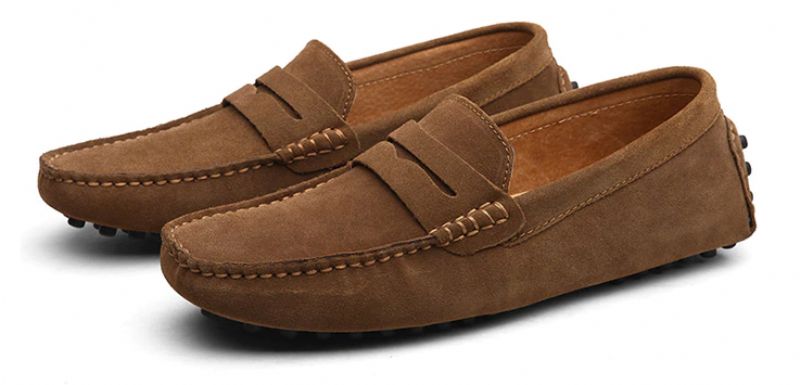 Męskie Mokasyny Camacho - Khaki