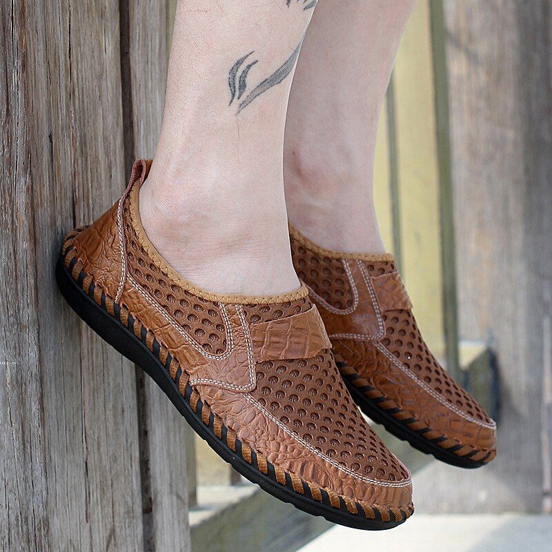 Męskie Mokasyny Casual Slipper Travis - Brązowy