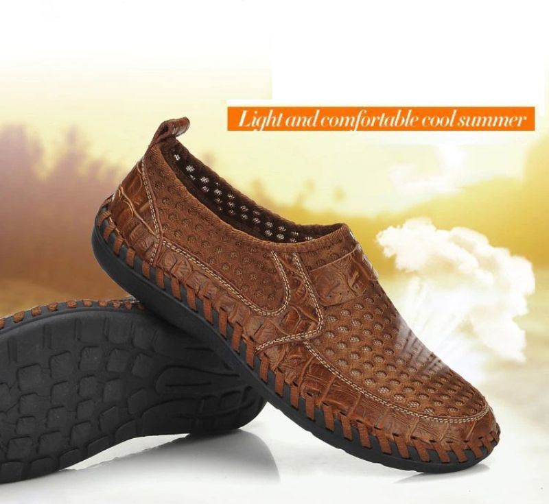 Męskie Mokasyny Casual Slipper Travis - Brązowy