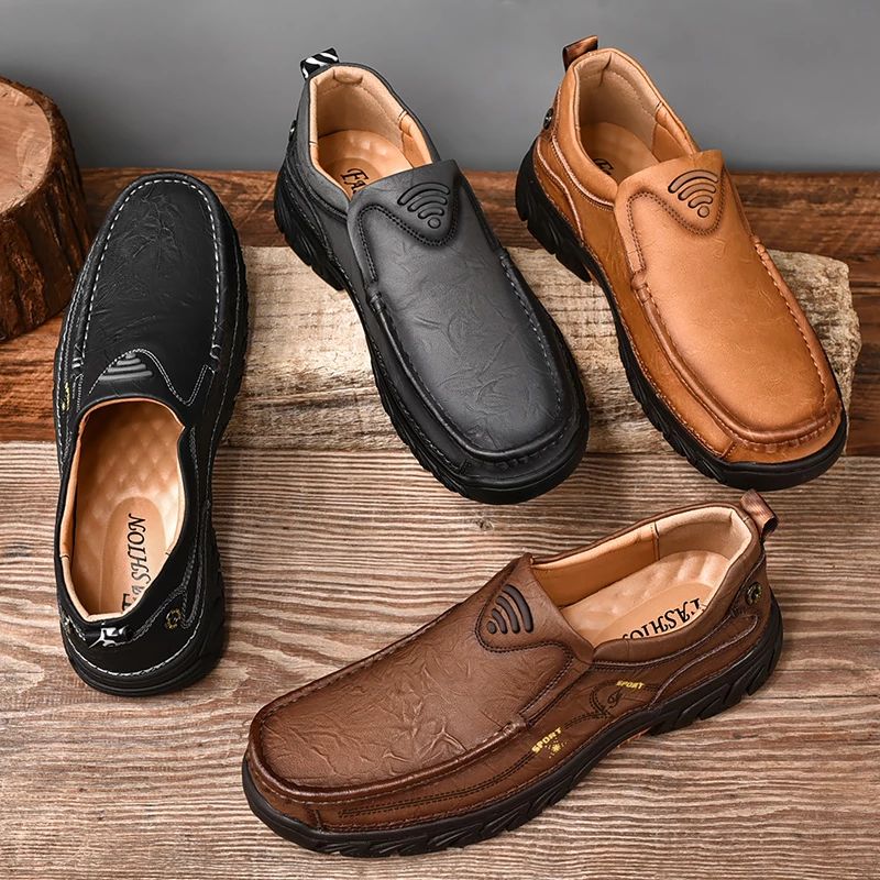 Męskie Mokasyny Clinton Buty Codzienne - Szary