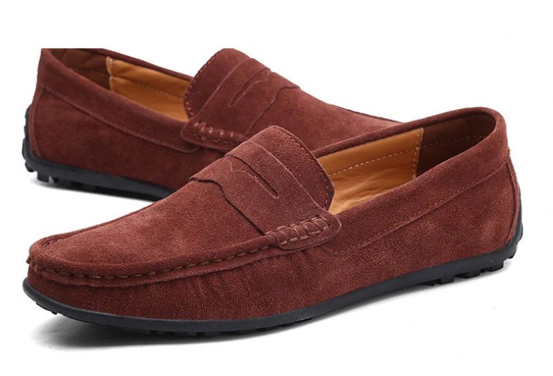 Męskie Mokasyny Kashi Buty Codzienne - Burgund