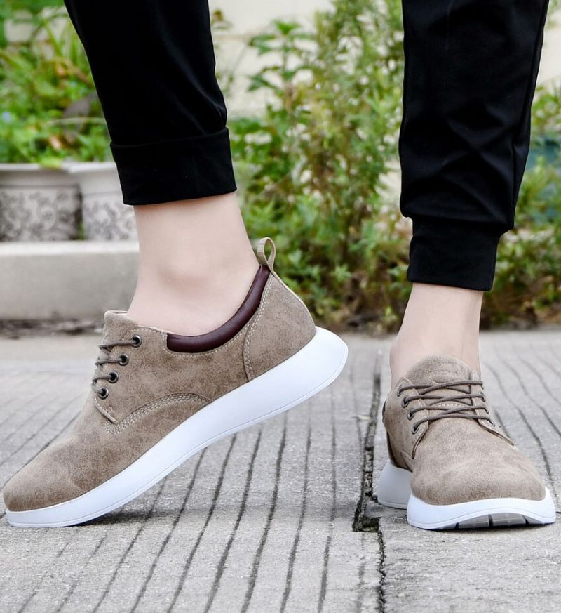 Męskie Trampki Casualowe Galand - Khaki
