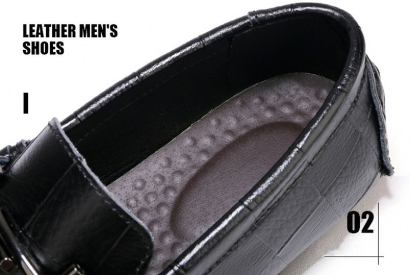 Methan Męskie Mokasyny Eleganckie Buty - Niebieski