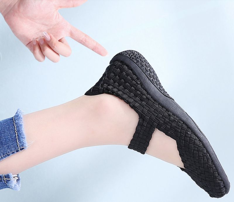 Mia Damskie Buty Wsuwane - Czerwony