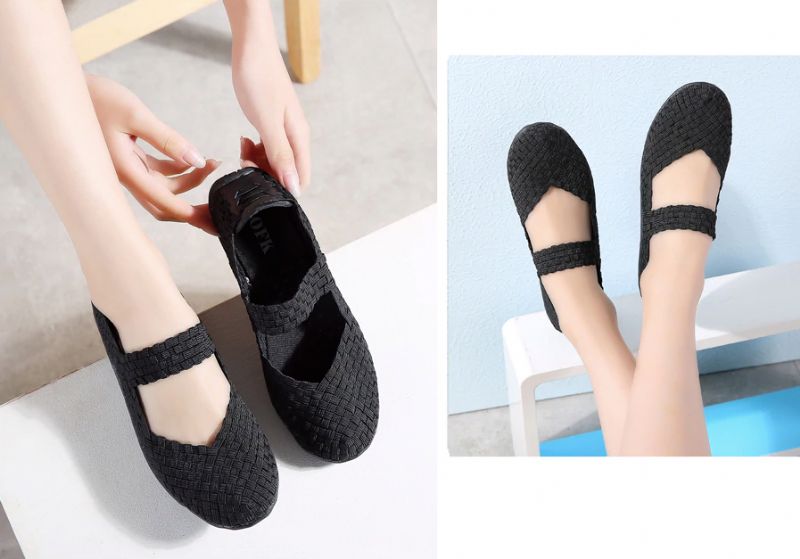 Mia Damskie Buty Wsuwane - Czerwony