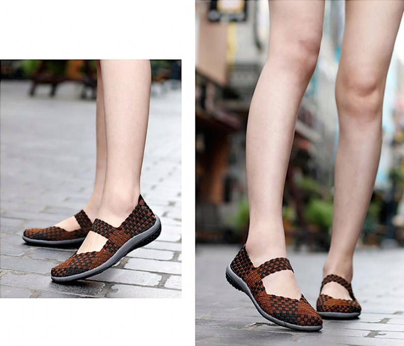 Mia Damskie Buty Wsuwane - Czerwony