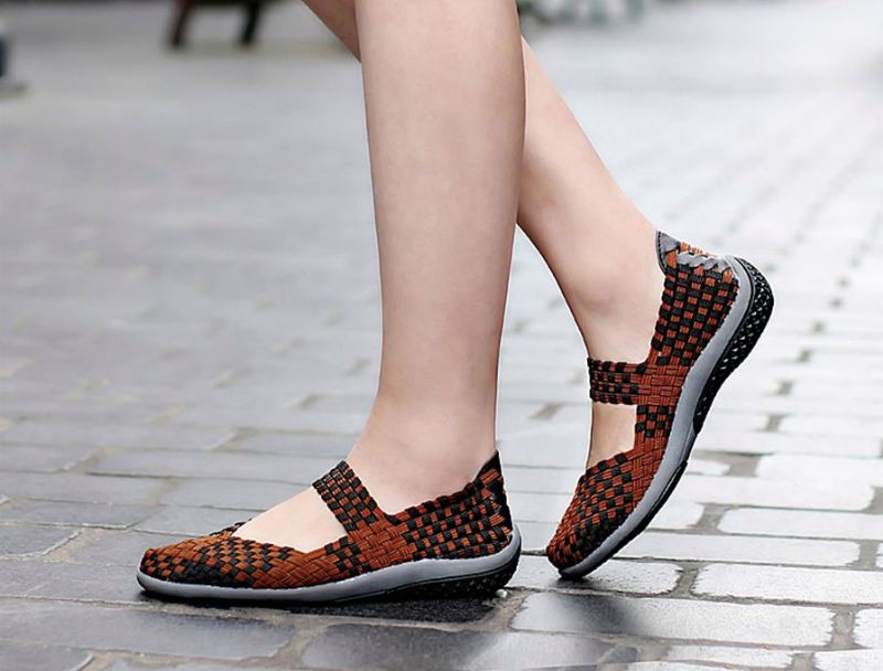 Mia Damskie Buty Wsuwane - Czerwony