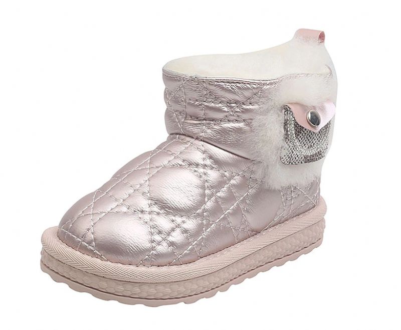 Mia Dziewczęce Buty Śnieżne - Różowe futro
