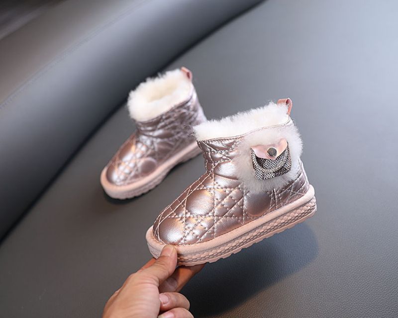 Mia Dziewczęce Buty Śnieżne - Różowe futro
