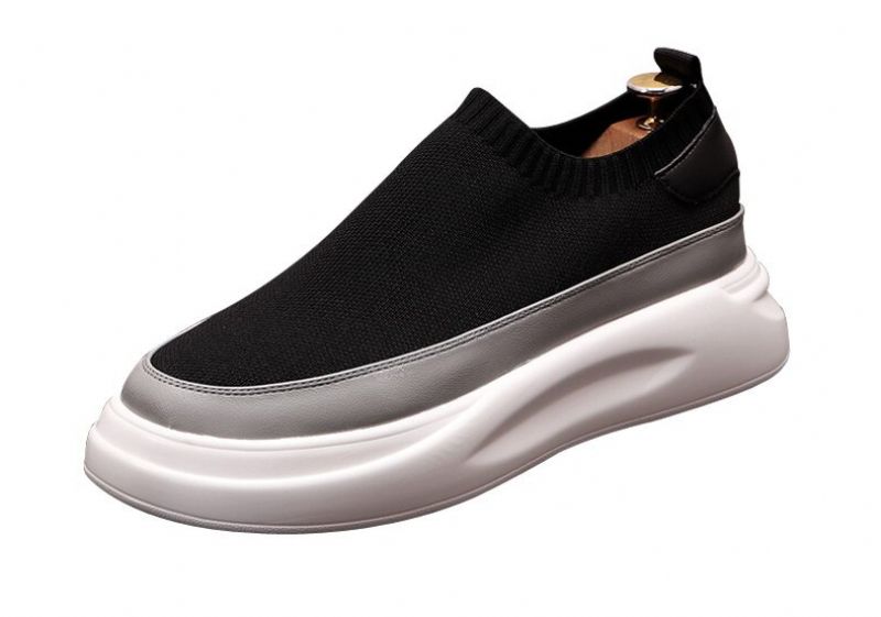 Miaray Męskie Trampki Platforma Buty - Czarny