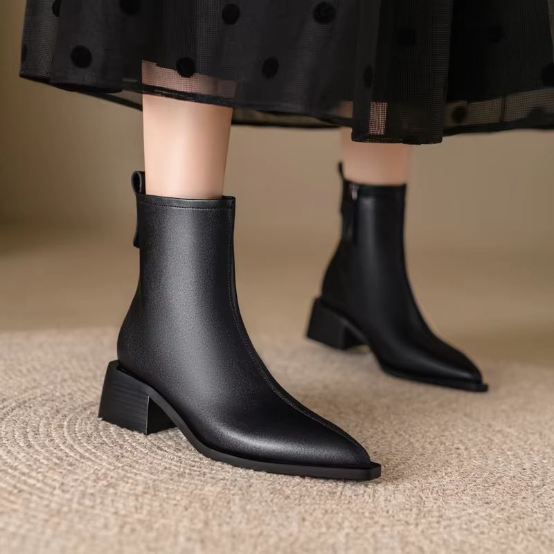 Midory Damskie Buty Ze Szpiczastym Noskiem - Czarna