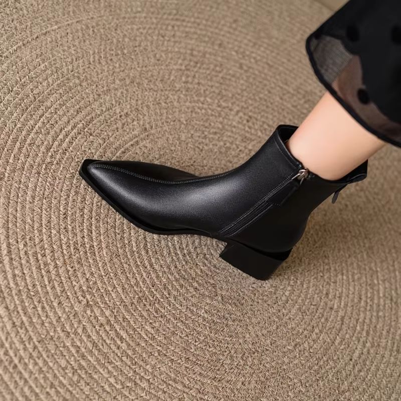 Midory Damskie Buty Ze Szpiczastym Noskiem - Czarna