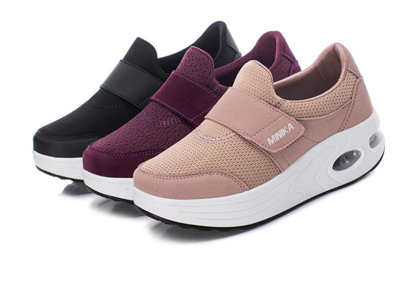 Miki Damskie Wygodne Buty Na Platformie - Fioletowy