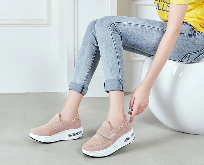 Miki Damskie Wygodne Buty Na Platformie - Fioletowy