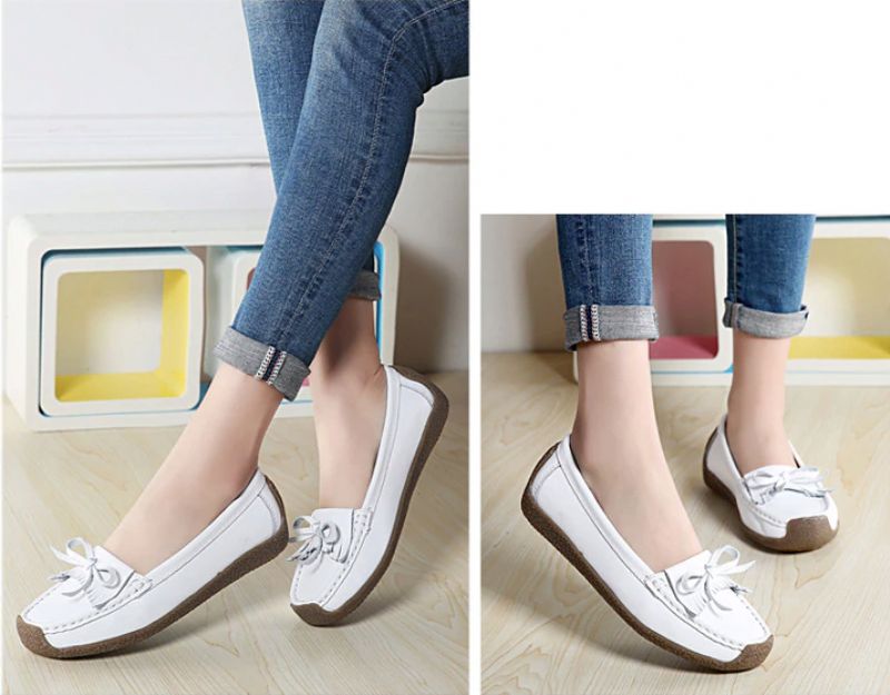 Mila Damskie Mokasyny Czarne Buty - Czarny