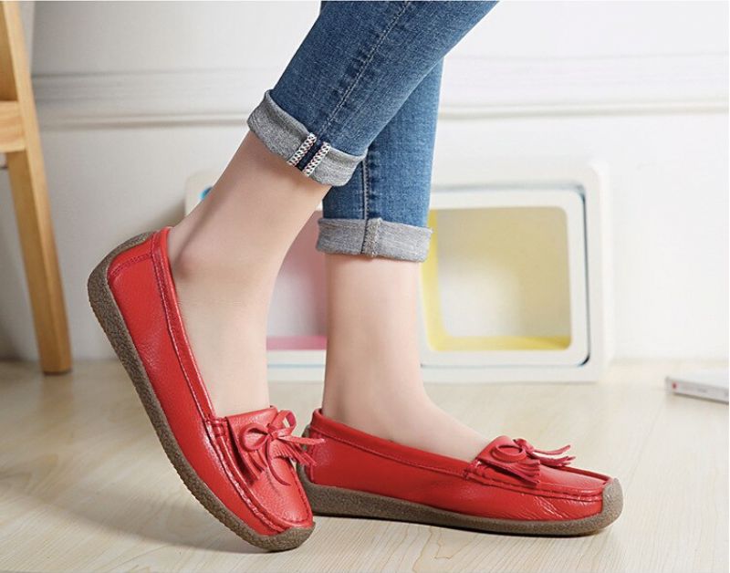 Mila Damskie Mokasyny Czarne Buty - Czarny