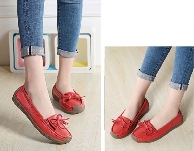 Mila Damskie Mokasyny Czarne Buty - Czarny