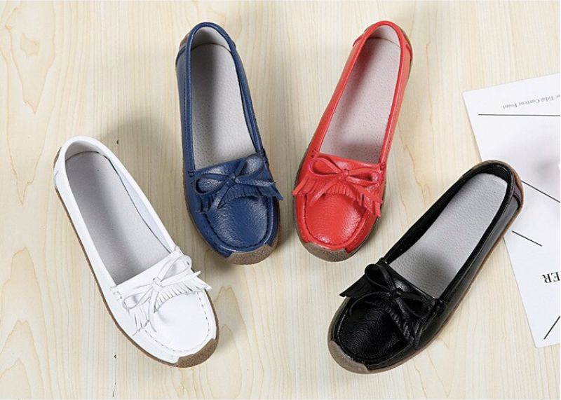 Mila Damskie Mokasyny Czarne Buty - Czarny