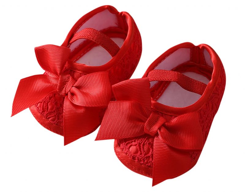 Mila Dziecięce Płaskie Buty - Czerwony