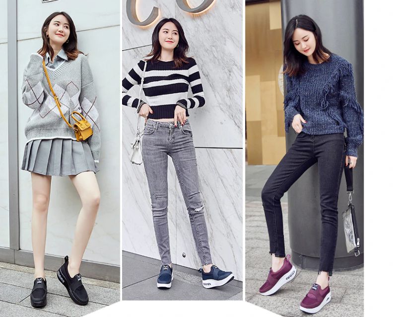 Milan Damskie Buty Platformowe Czarne - Czarny
