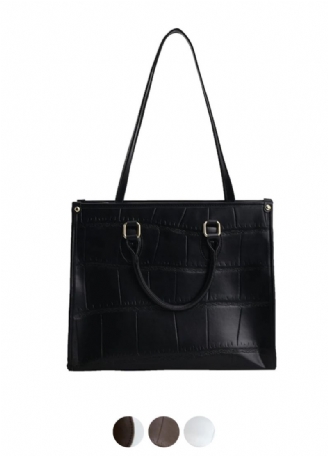 Milano Damska Duża Skórzana Torebka Typu Crossbody
