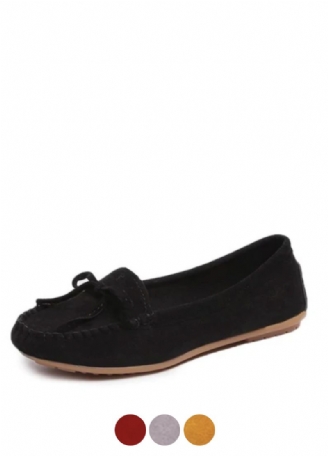 Mileidy Damskie Czarne Płaskie Buty