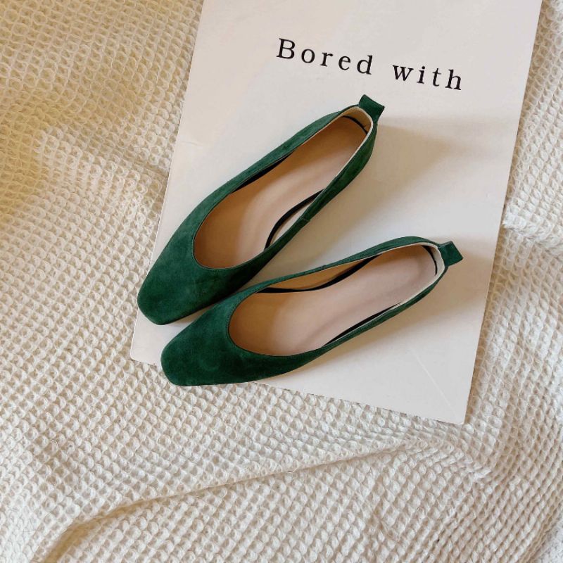 Milena Damskie Płaskie Buty - Morelowy