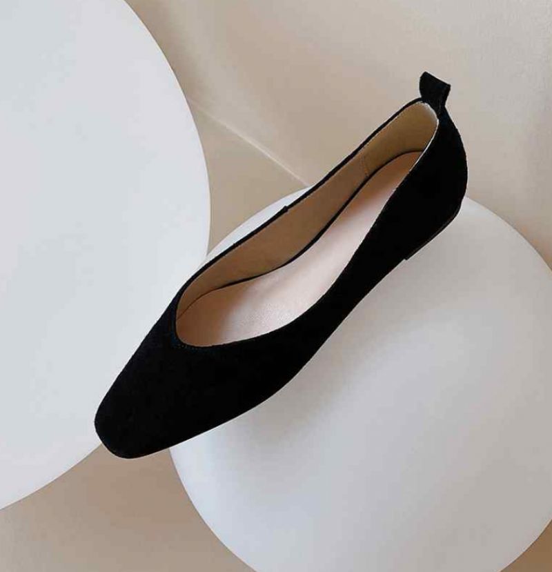 Milena Damskie Płaskie Buty - Morelowy
