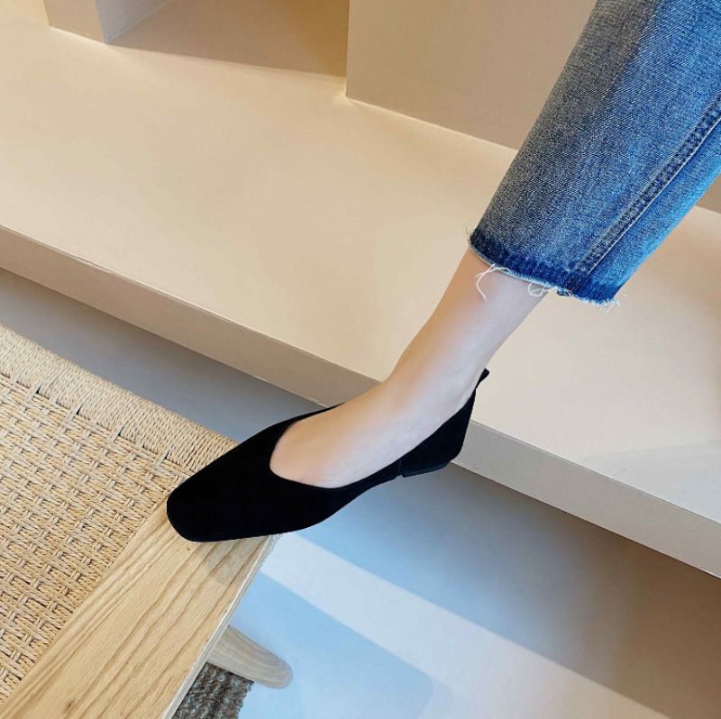 Milena Damskie Płaskie Buty - Morelowy