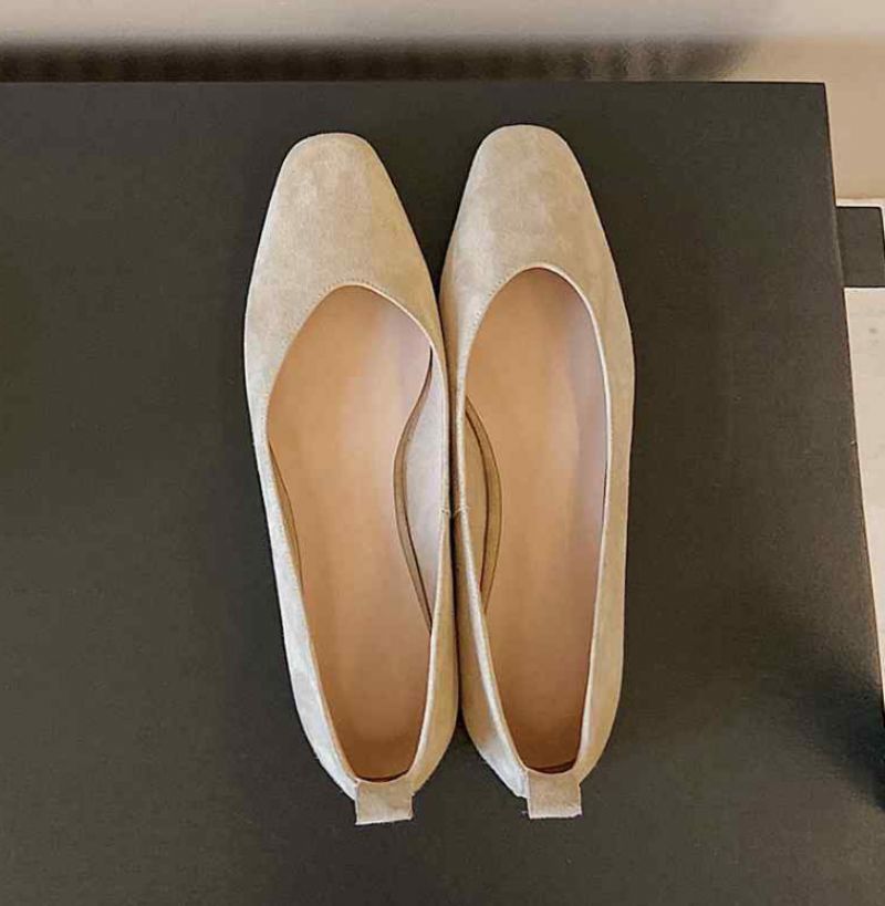 Milena Damskie Płaskie Buty - Morelowy