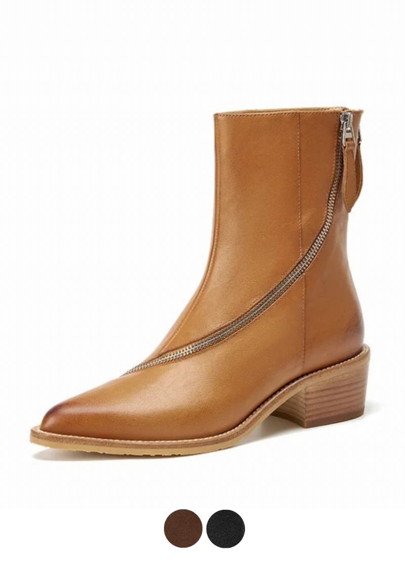 Minerva Damskie Buty Skórzane Kowbojskie