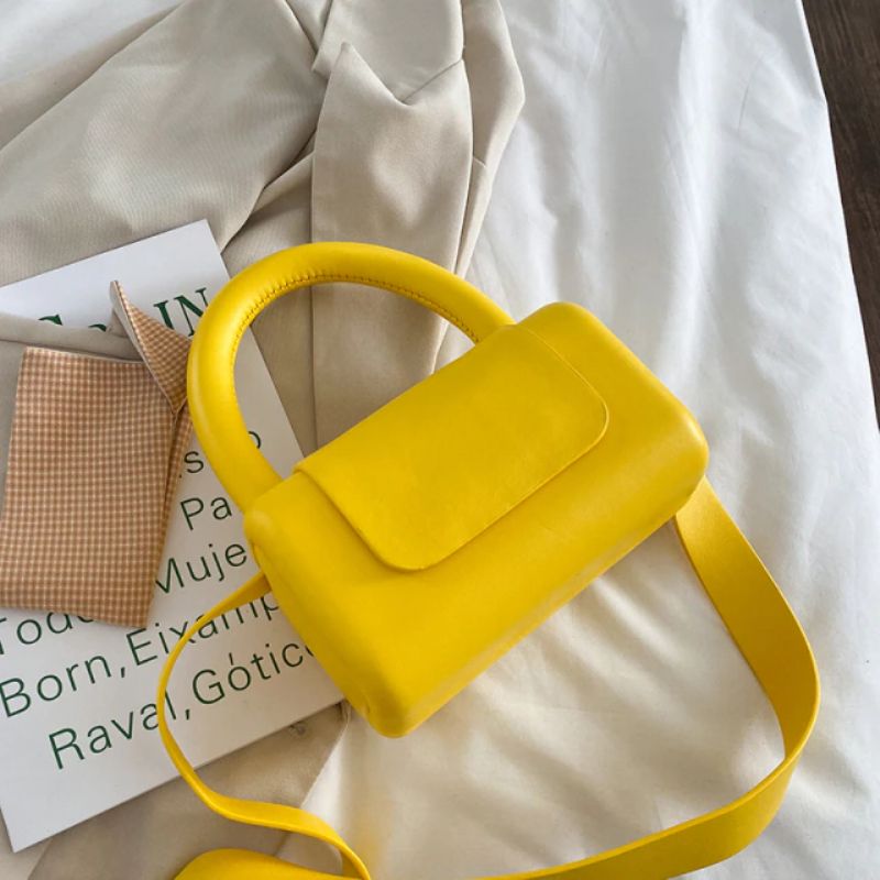 Mini Torebka Damska Puig Leather Crossbody - Niebieski