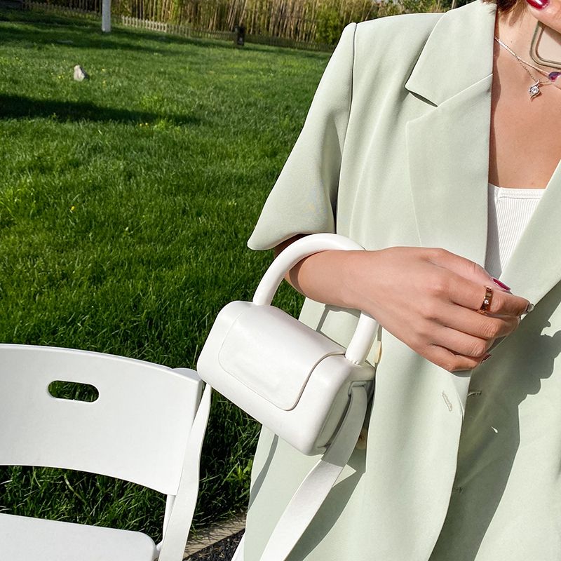 Mini Torebka Damska Puig Leather Crossbody - Niebieski